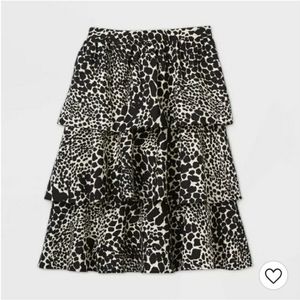 Women's Animal Print Midi Skirt - Who Wh